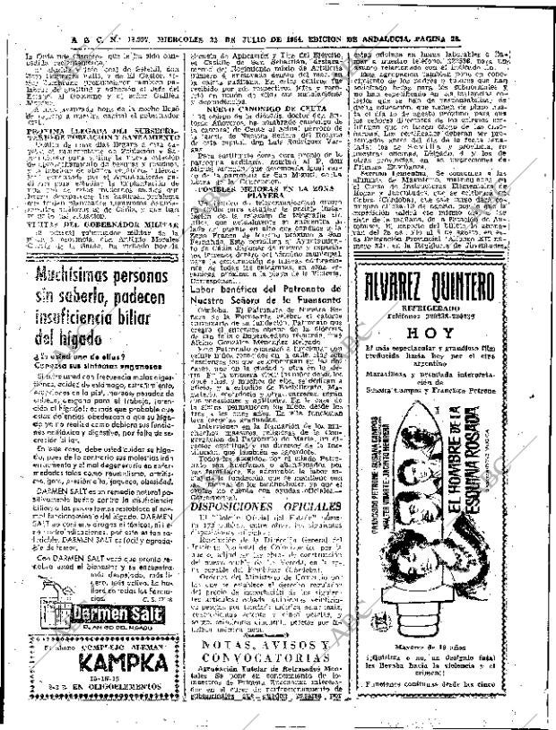 ABC SEVILLA 22-07-1964 página 26