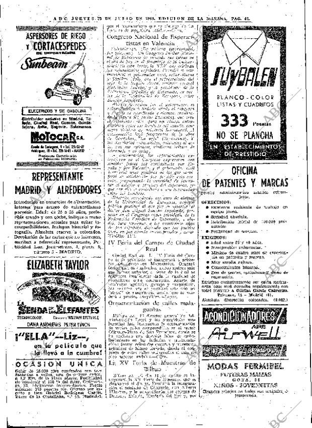 ABC MADRID 23-07-1964 página 44