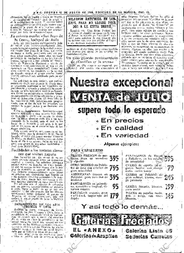 ABC MADRID 23-07-1964 página 45