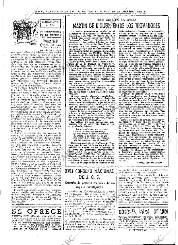 ABC MADRID 23-07-1964 página 47