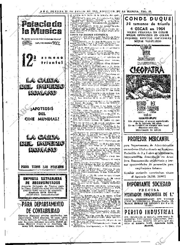 ABC MADRID 23-07-1964 página 66