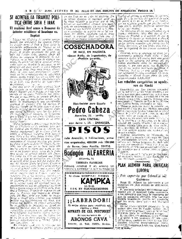 ABC SEVILLA 23-07-1964 página 18