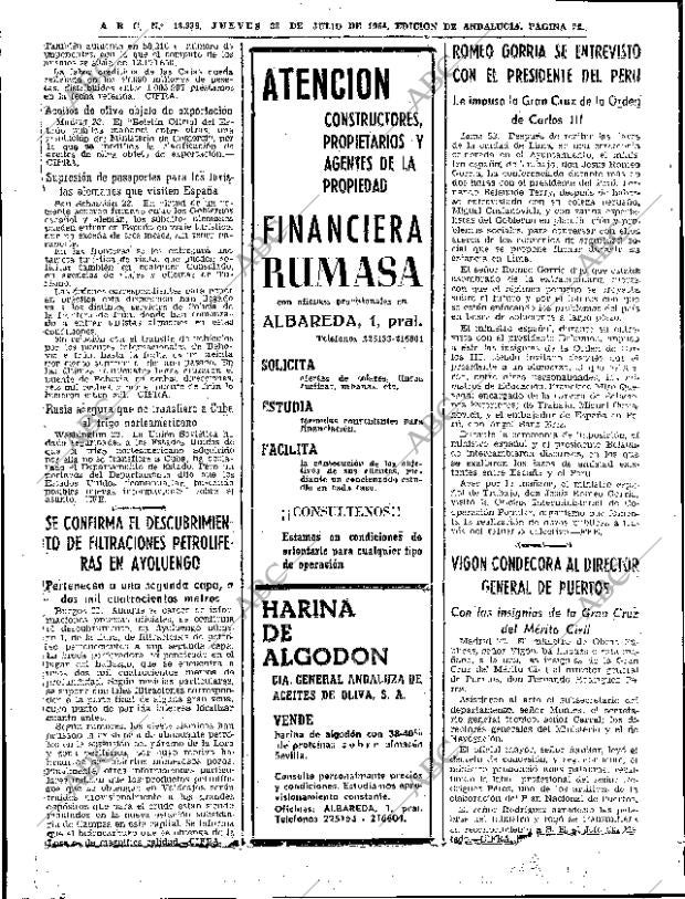 ABC SEVILLA 23-07-1964 página 26