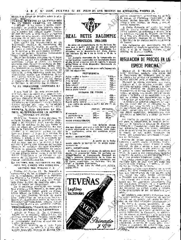 ABC SEVILLA 23-07-1964 página 28