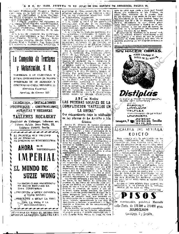 ABC SEVILLA 23-07-1964 página 30
