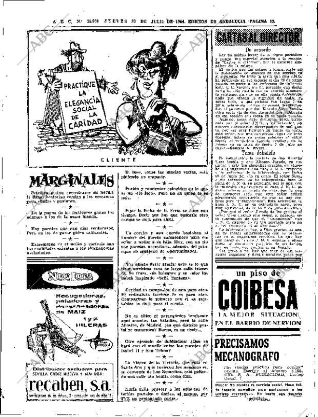ABC SEVILLA 23-07-1964 página 33
