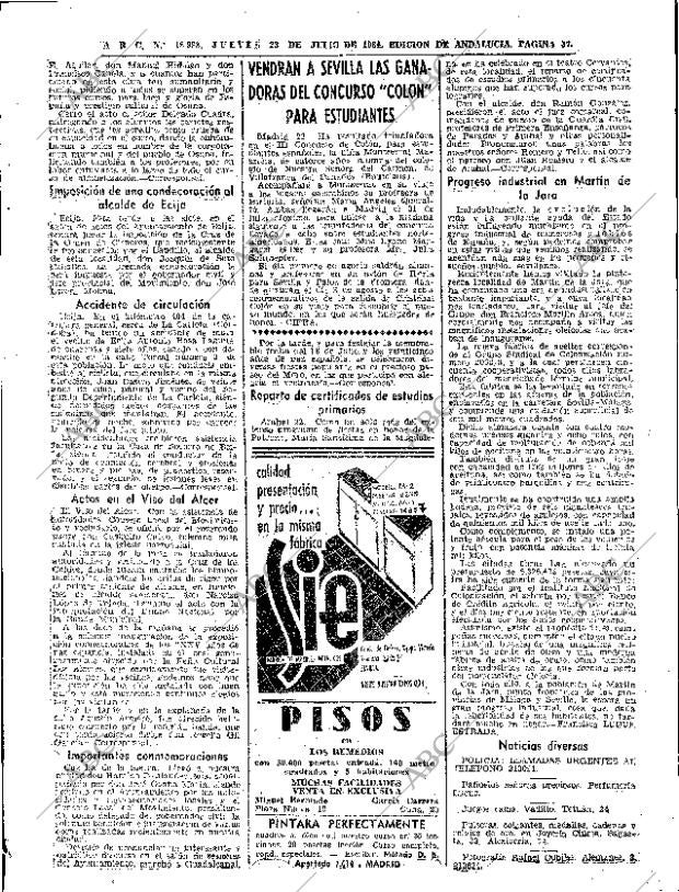 ABC SEVILLA 23-07-1964 página 37