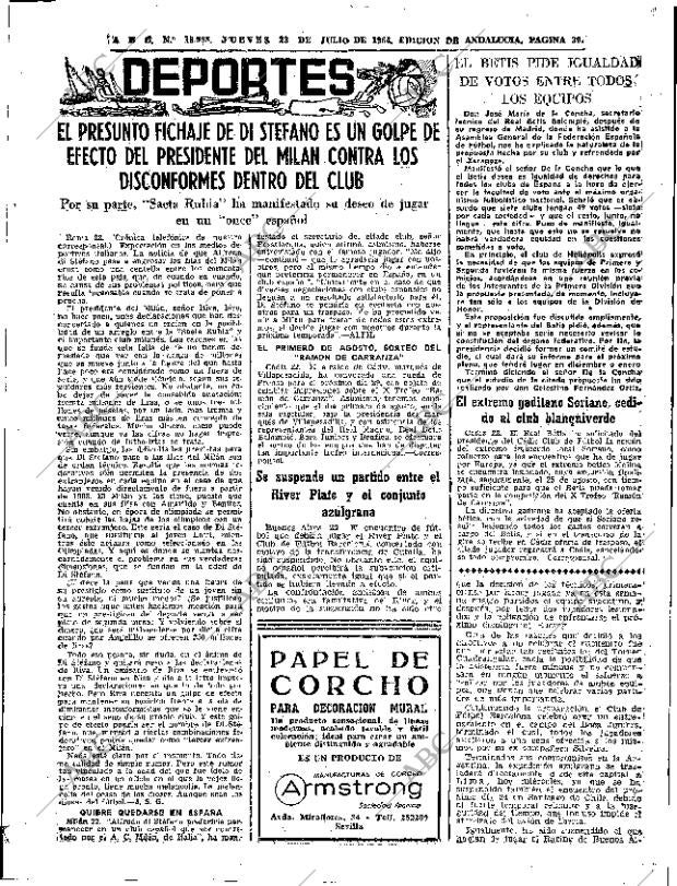 ABC SEVILLA 23-07-1964 página 39