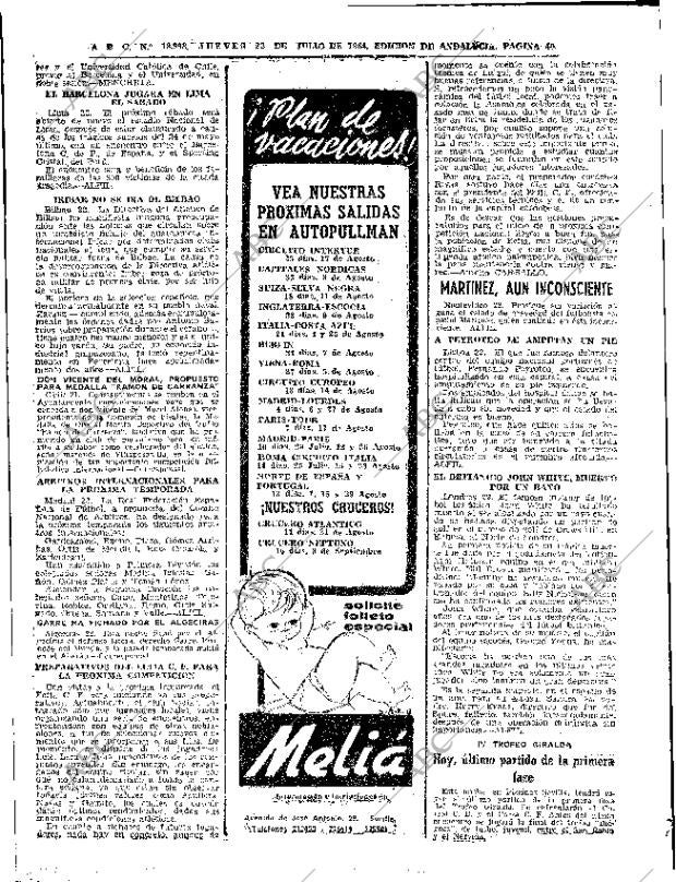 ABC SEVILLA 23-07-1964 página 40
