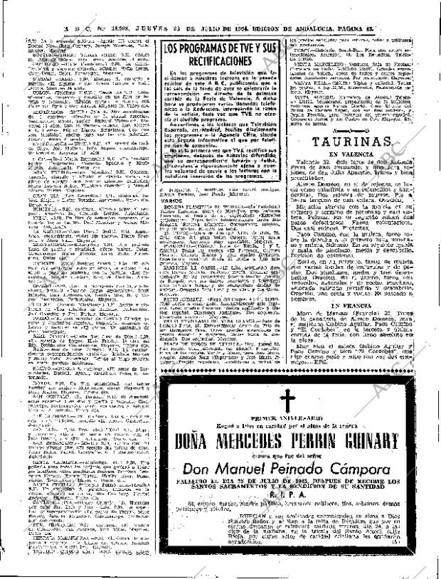 ABC SEVILLA 23-07-1964 página 43