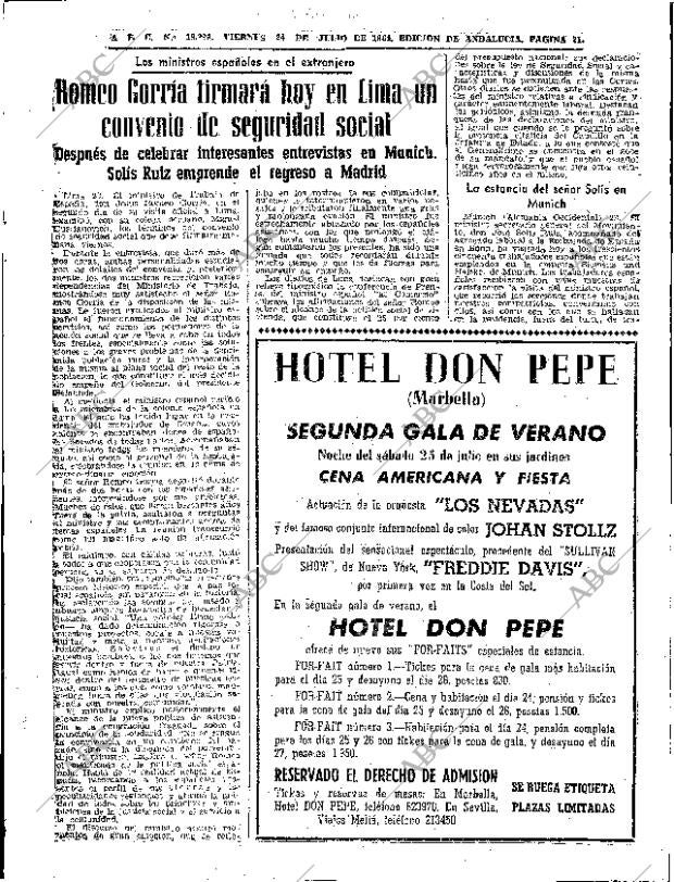 ABC SEVILLA 24-07-1964 página 21