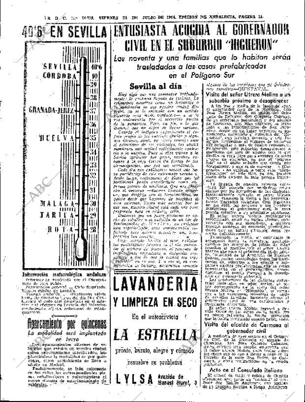 ABC SEVILLA 24-07-1964 página 31