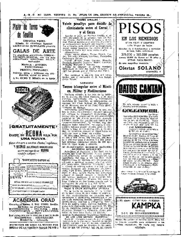 ABC SEVILLA 24-07-1964 página 38
