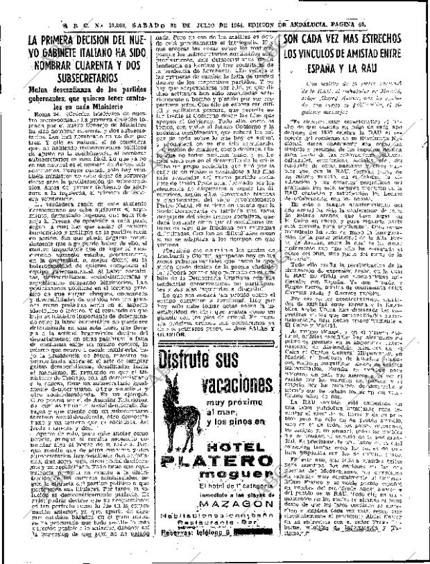 ABC SEVILLA 25-07-1964 página 40