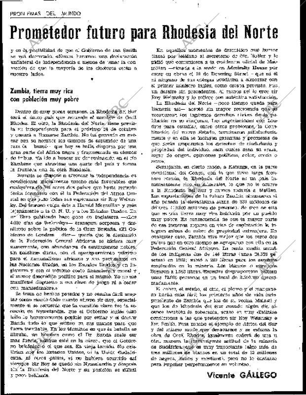 BLANCO Y NEGRO MADRID 25-07-1964 página 60