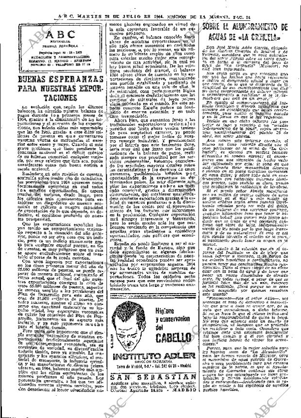 ABC MADRID 28-07-1964 página 24