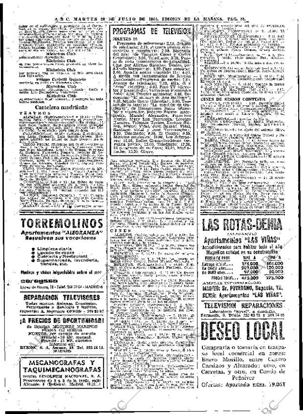 ABC MADRID 28-07-1964 página 52