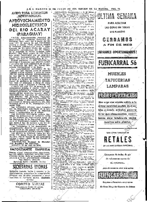 ABC MADRID 28-07-1964 página 53