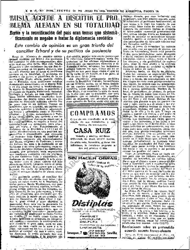 ABC SEVILLA 30-07-1964 página 19