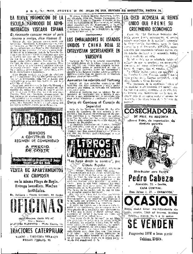 ABC SEVILLA 30-07-1964 página 24