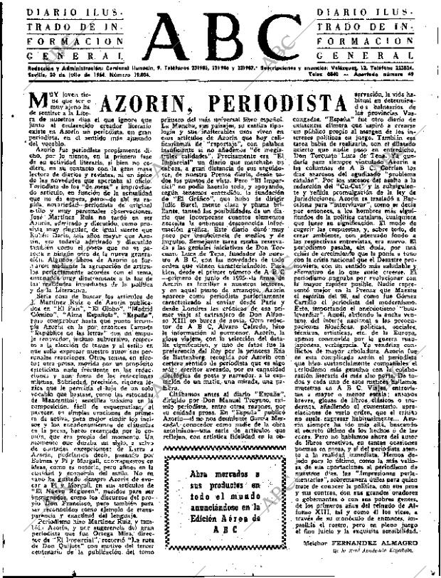 ABC SEVILLA 30-07-1964 página 3