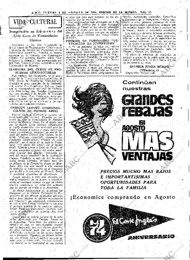 ABC MADRID 06-08-1964 página 47