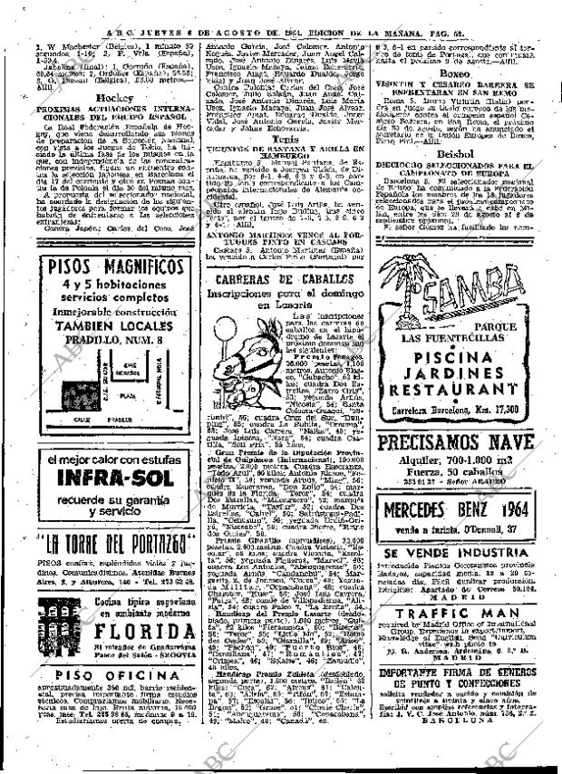 ABC MADRID 06-08-1964 página 52