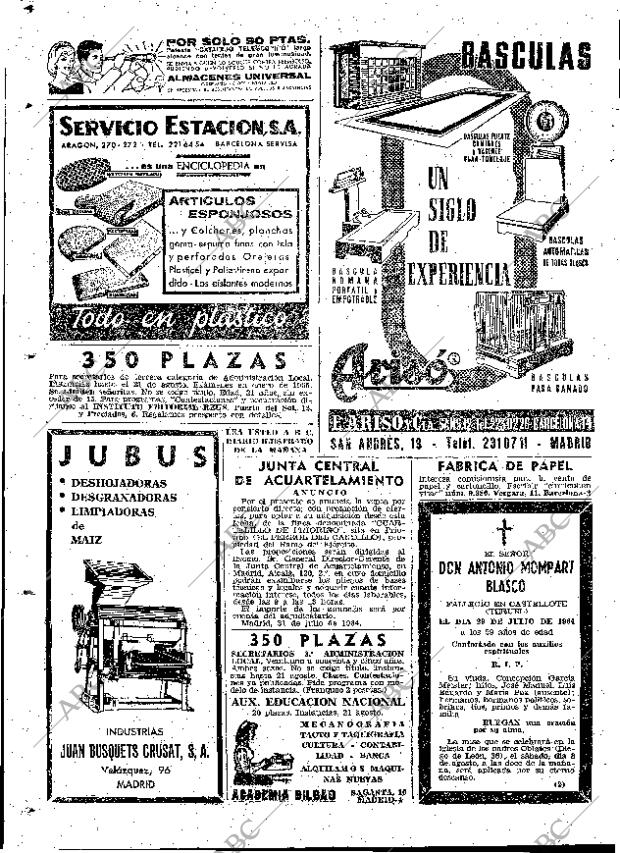 ABC MADRID 06-08-1964 página 66