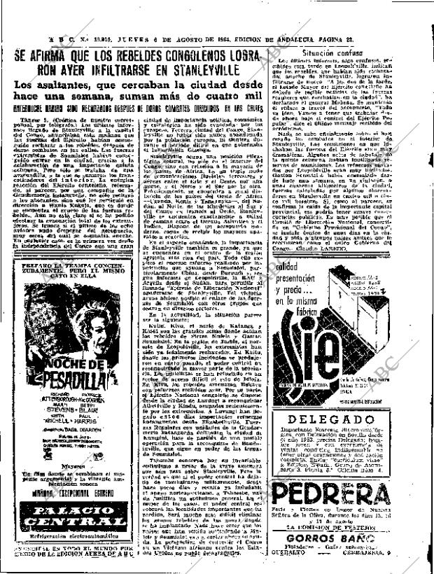 ABC SEVILLA 06-08-1964 página 22