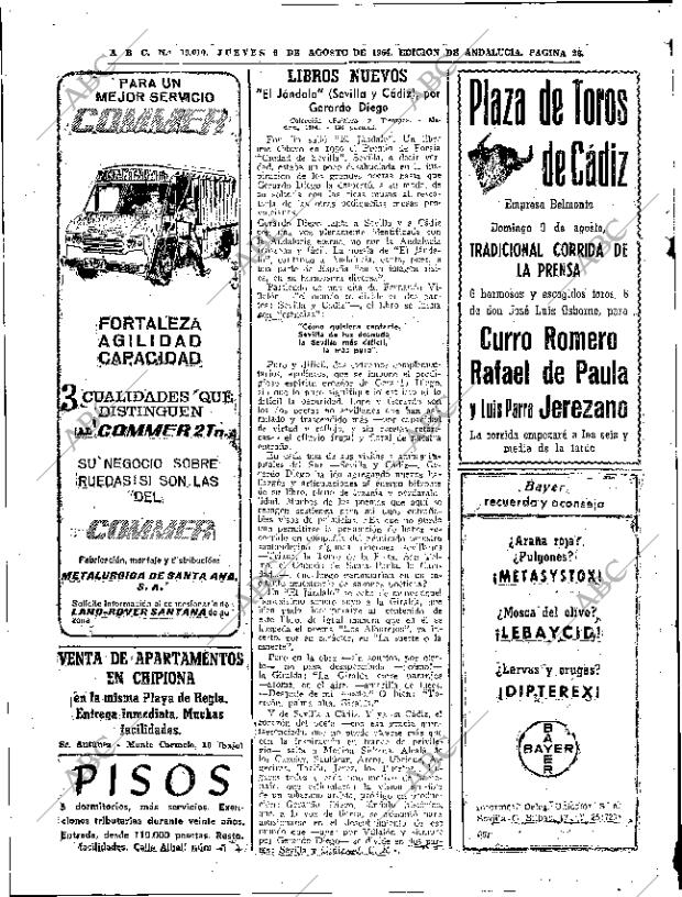 ABC SEVILLA 06-08-1964 página 26