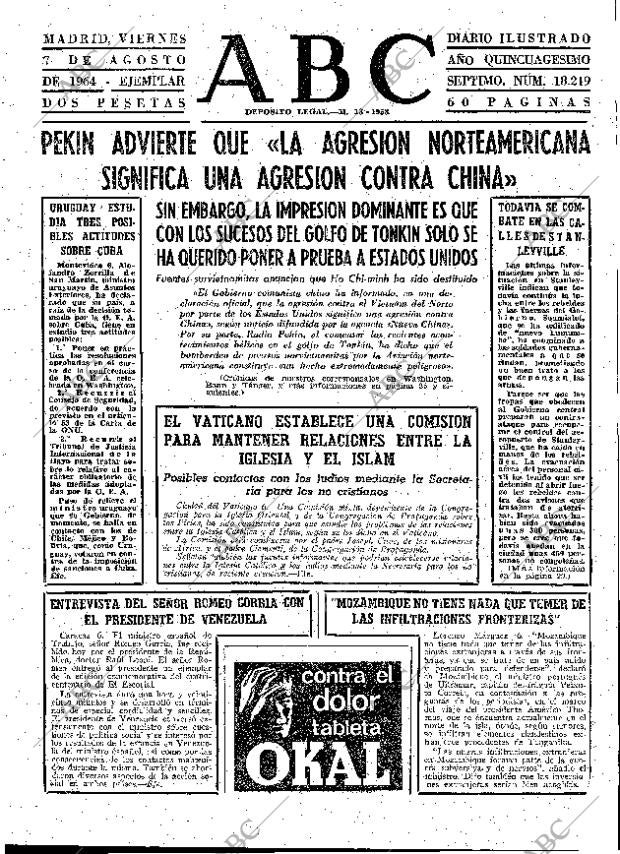 ABC MADRID 07-08-1964 página 23