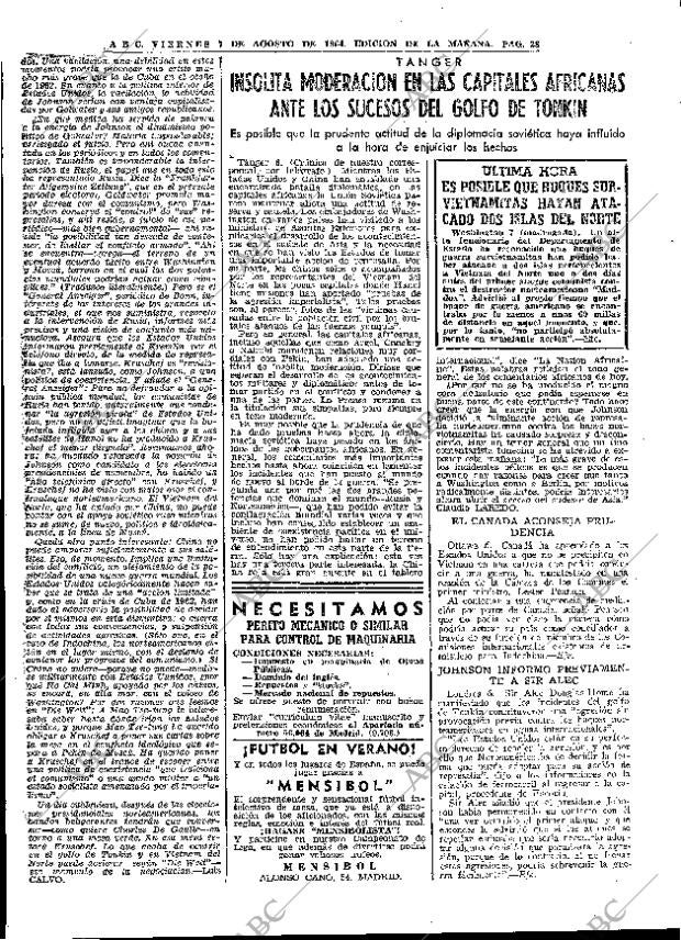 ABC MADRID 07-08-1964 página 28