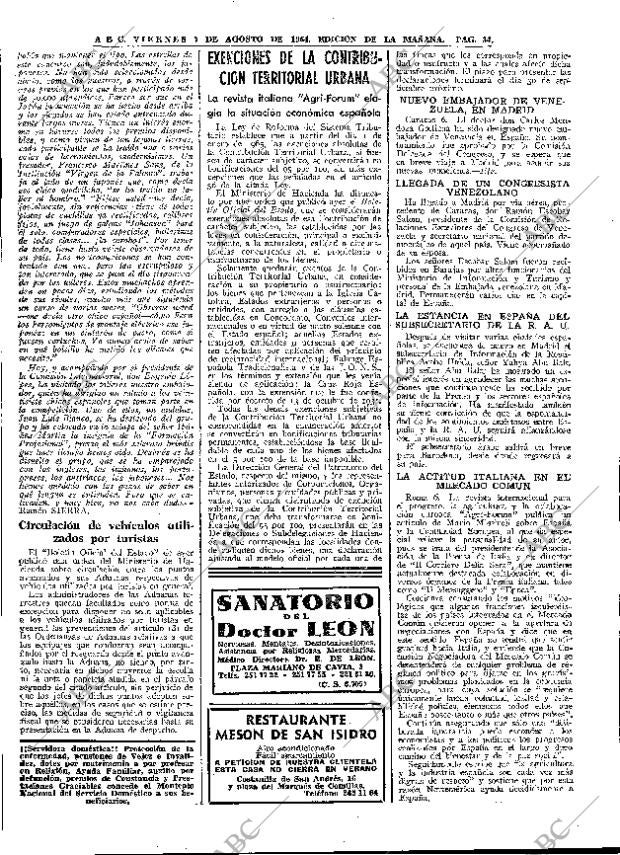 ABC MADRID 07-08-1964 página 34