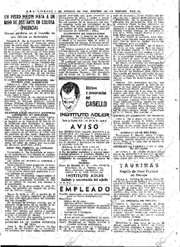 ABC MADRID 07-08-1964 página 41