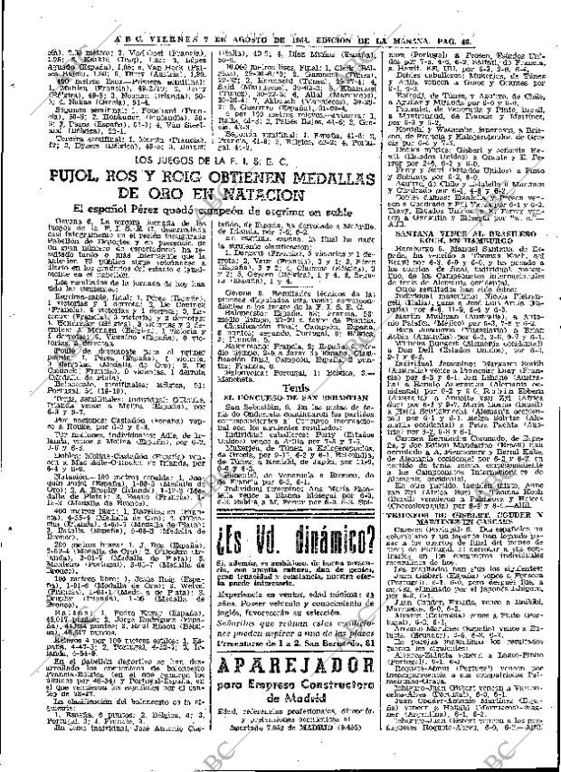 ABC MADRID 07-08-1964 página 46