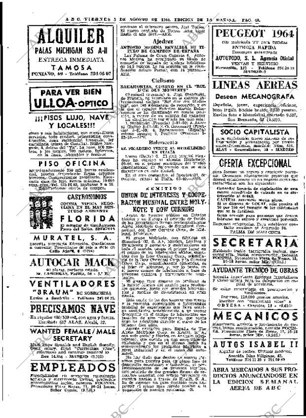 ABC MADRID 07-08-1964 página 48
