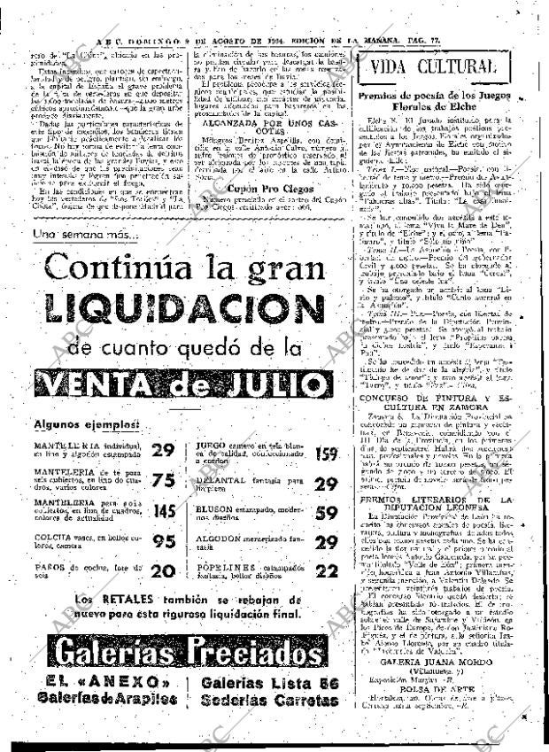 ABC MADRID 09-08-1964 página 77