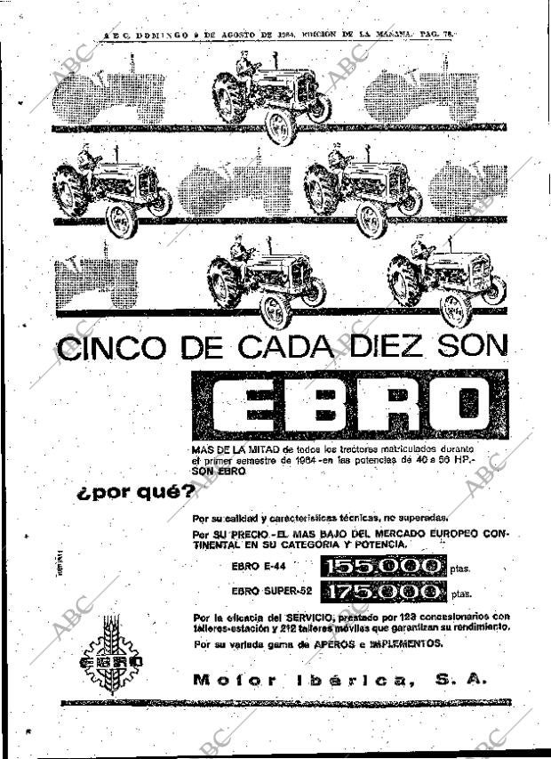 ABC MADRID 09-08-1964 página 78