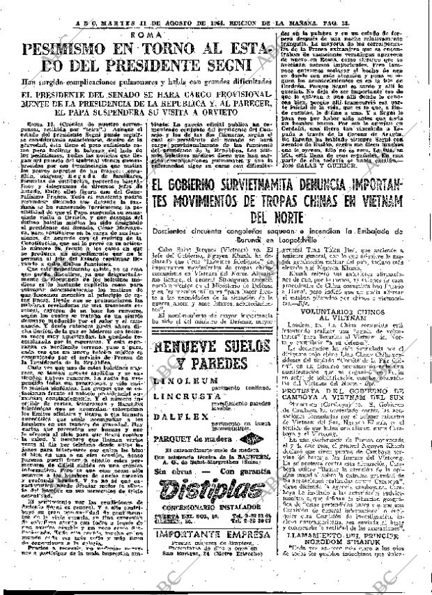 ABC MADRID 11-08-1964 página 33