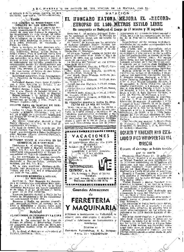 ABC MADRID 11-08-1964 página 55