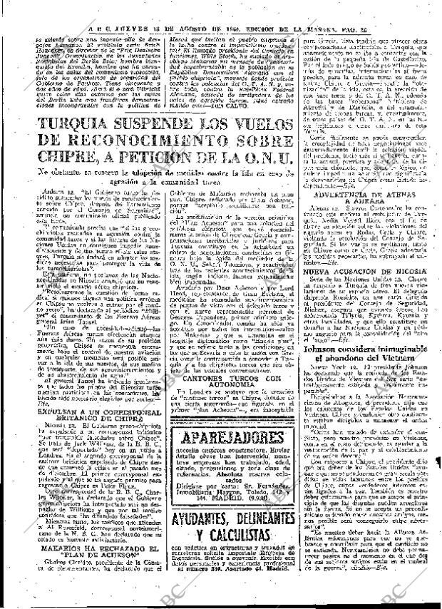 ABC MADRID 13-08-1964 página 26