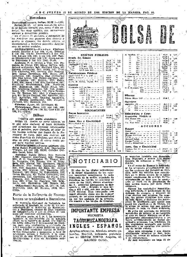 ABC MADRID 13-08-1964 página 46