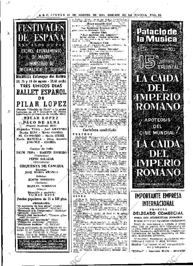 ABC MADRID 13-08-1964 página 54