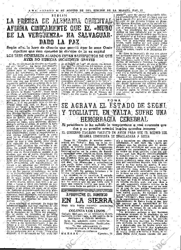 ABC MADRID 15-08-1964 página 25