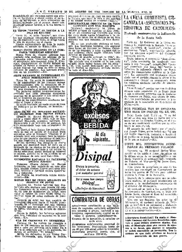 ABC MADRID 15-08-1964 página 30