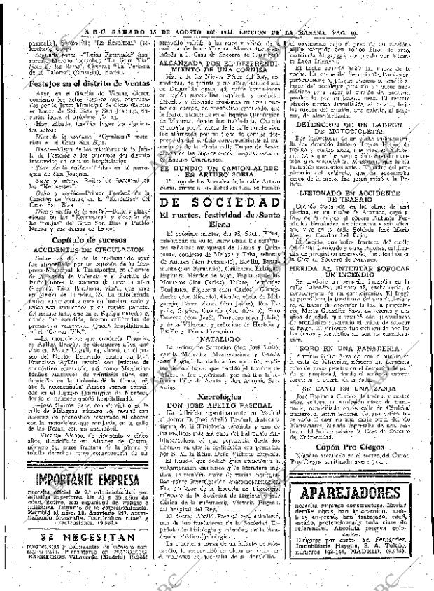 ABC MADRID 15-08-1964 página 40