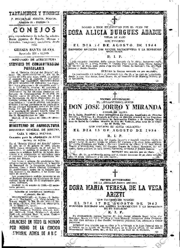 ABC MADRID 15-08-1964 página 61