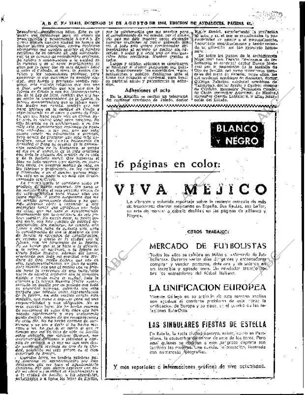 ABC SEVILLA 16-08-1964 página 41