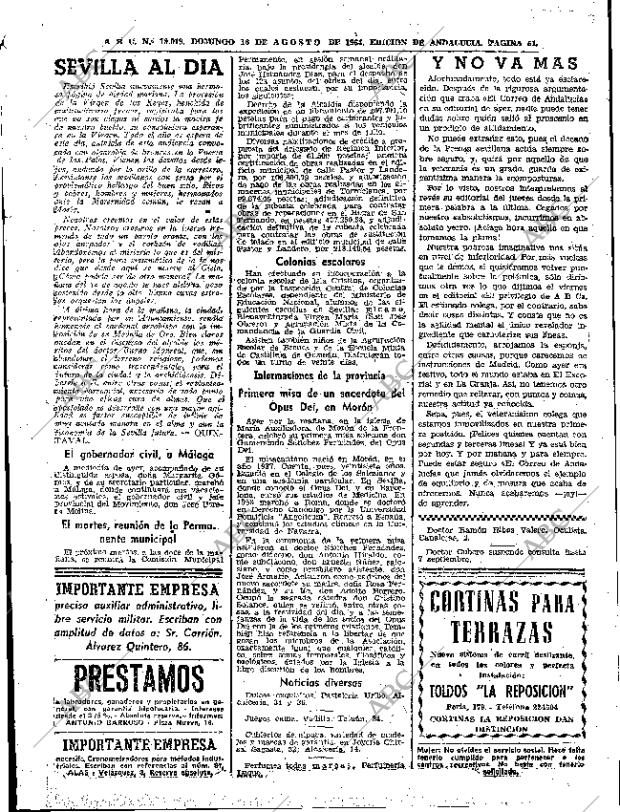 ABC SEVILLA 16-08-1964 página 51