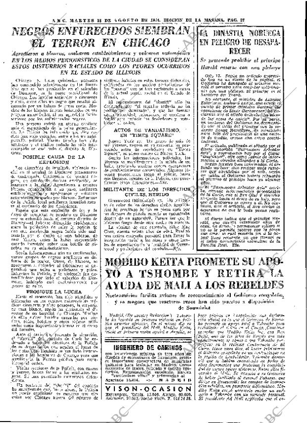 ABC MADRID 18-08-1964 página 27